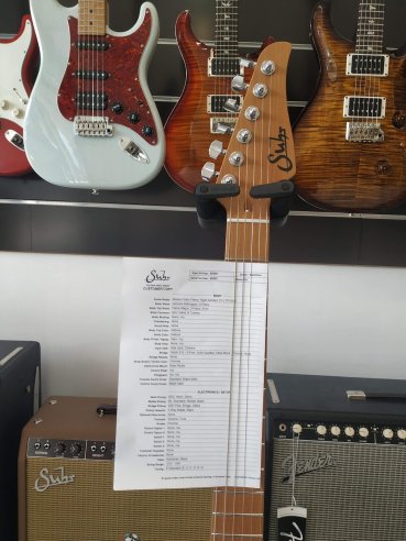 Suhr Modern Limited Edition Satin Flame Natural Chitarra Elettrica
