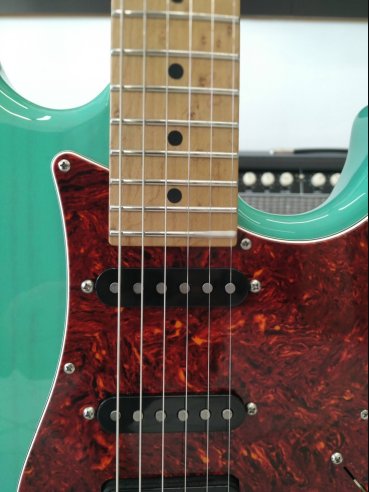 Suhr Classis S Limited Edition Paulownia MP SG Trans Seafoam Green Chitarra Elettrica