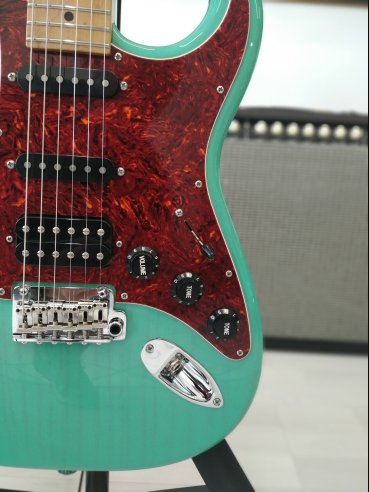 Suhr Classis S Limited Edition Paulownia MP SG Trans Seafoam Green Chitarra Elettrica