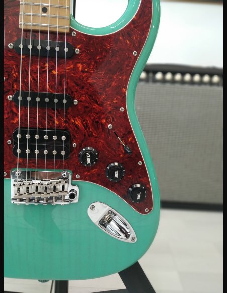 Suhr Classis S Limited Edition Paulownia MP SG Trans Seafoam Green Chitarra Elettrica