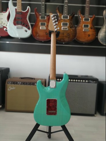 Suhr Classis S Limited Edition Paulownia MP SG Trans Seafoam Green Chitarra Elettrica