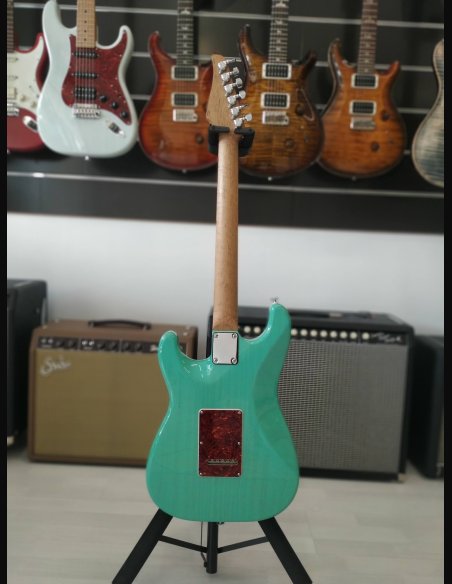 Suhr Classis S Limited Edition Paulownia MP SG Trans Seafoam Green Chitarra Elettrica