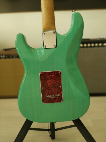 Suhr Classis S Limited Edition Paulownia MP SG Trans Seafoam Green Chitarra Elettrica