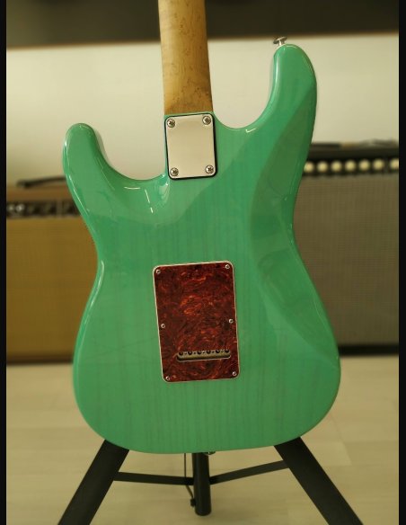 Suhr Classis S Limited Edition Paulownia MP SG Trans Seafoam Green Chitarra Elettrica