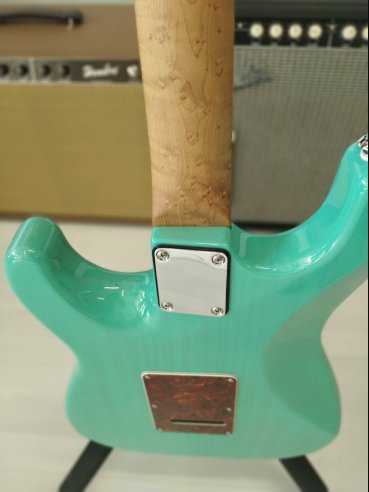 Suhr Classis S Limited Edition Paulownia MP SG Trans Seafoam Green Chitarra Elettrica