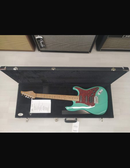 Suhr Classis S Limited Edition Paulownia MP SG Trans Seafoam Green Chitarra Elettrica