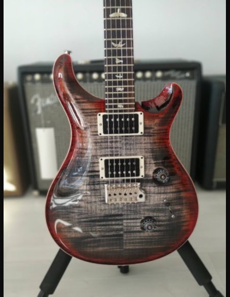 PRS Custom 24 Thin Charcoal Cherry Burst