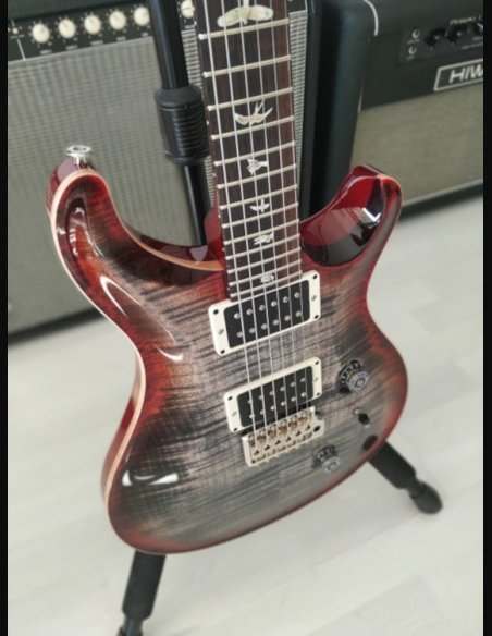 PRS Custom 24 Thin Charcoal Cherry Burst