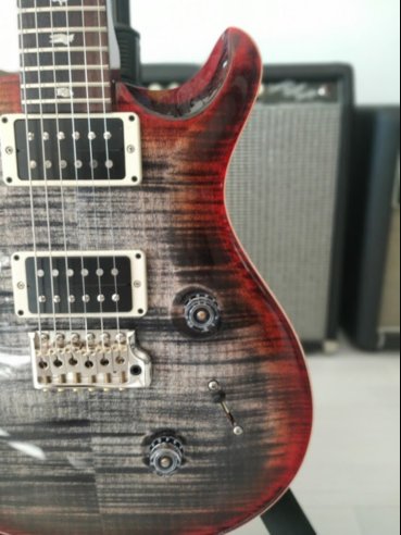 PRS Custom 24 Thin Charcoal Cherry Burst