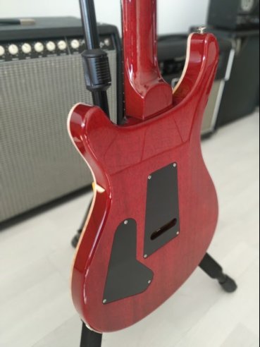 PRS Custom 24 Thin Charcoal Cherry Burst