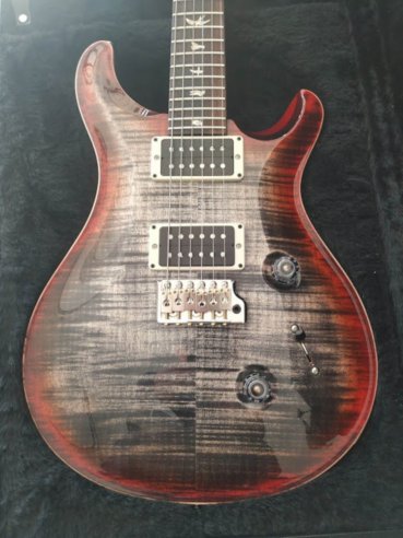 PRS Custom 24 Thin Charcoal Cherry Burst