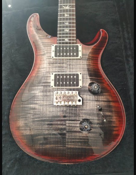 PRS Custom 24 Thin Charcoal Cherry Burst