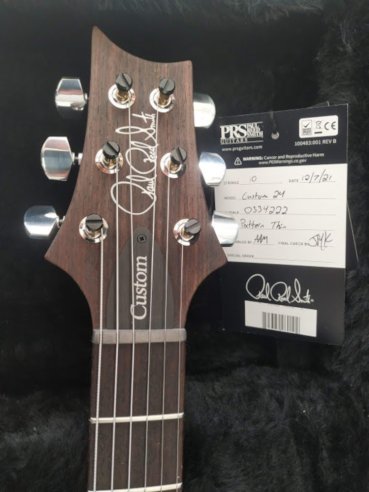 PRS Custom 24 Thin Charcoal Cherry Burst