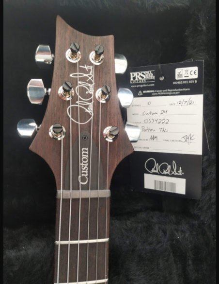 PRS Custom 24 Thin Charcoal Cherry Burst