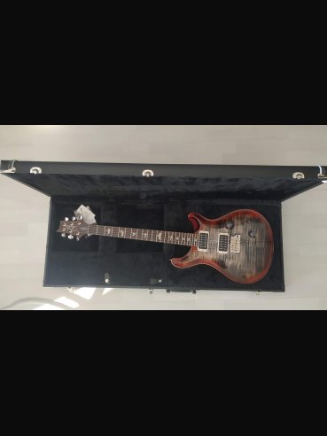PRS Custom 24 Thin Charcoal Cherry Burst