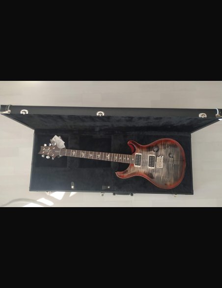 PRS Custom 24 Thin Charcoal Cherry Burst