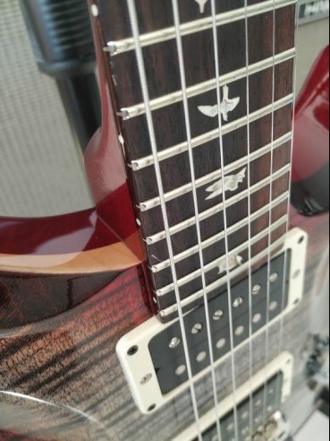 PRS Custom 24 Thin Charcoal Cherry Burst