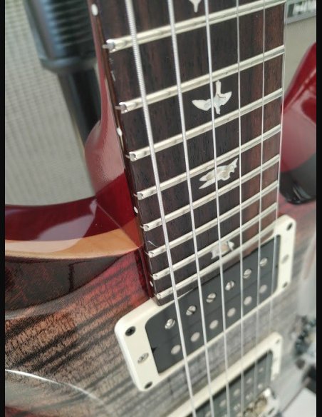 PRS Custom 24 Thin Charcoal Cherry Burst