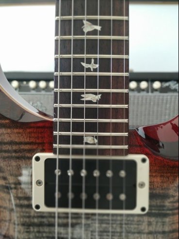 PRS Custom 24 Thin Charcoal Cherry Burst