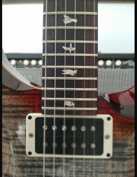 PRS Custom 24 Thin Charcoal Cherry Burst