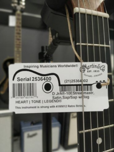 Martin DJr-10E STREET MASTER Sunburst Chitarra Folk Elettrificata