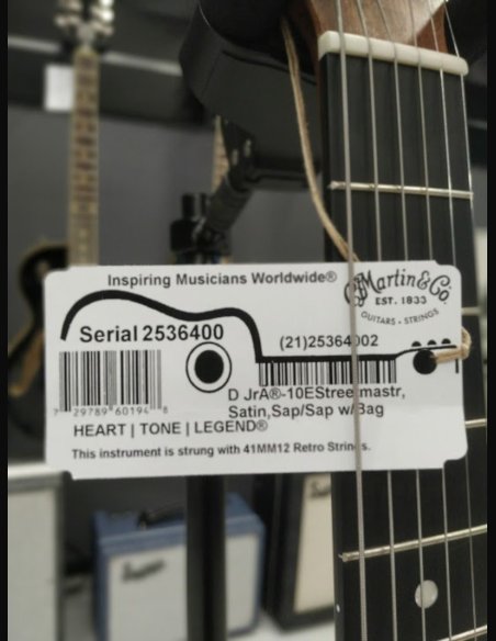 Martin DJr-10E STREET MASTER Sunburst Chitarra Folk Elettrificata