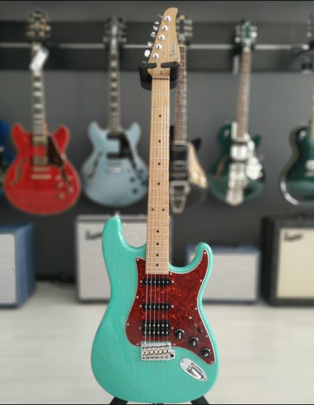 Suhr Classis S Limited Edition Paulownia MP SG Trans Seafoam Green Chitarra Elettrica
