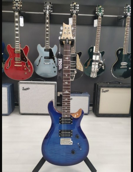 PRS SE Custom 24 Faded Blue Burst