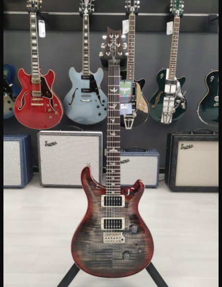 PRS Custom 24 Thin Charcoal Cherry Burst