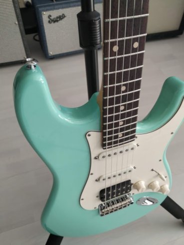 Suhr Classic S Rosewood HSS Surf Green Chitarra Elettrica