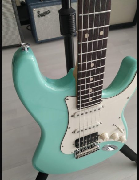 Suhr Classic S Rosewood HSS Surf Green Chitarra Elettrica