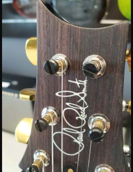 PRS Custom 24 Top 10 Thin Gray Black