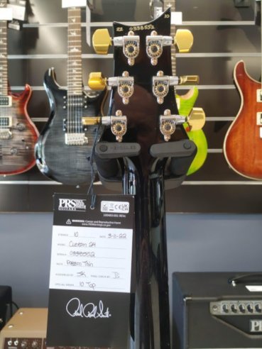 PRS Custom 24 Top 10 Thin Gray Black