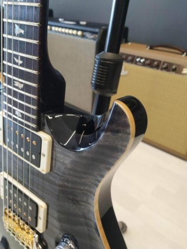 PRS Custom 24 Top 10 Thin Gray Black