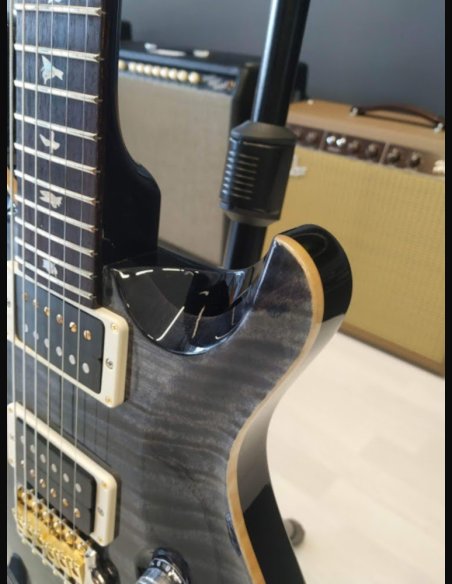 PRS Custom 24 Top 10 Thin Gray Black