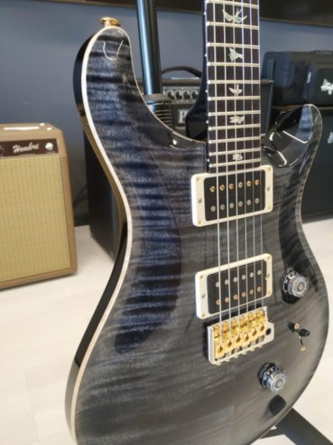 PRS Custom 24 Top 10 Thin Gray Black
