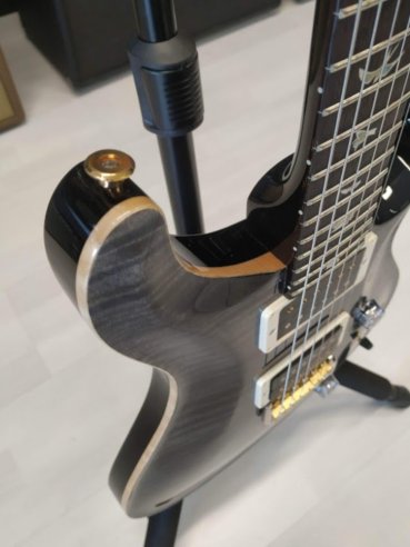 PRS Custom 24 Top 10 Thin Gray Black