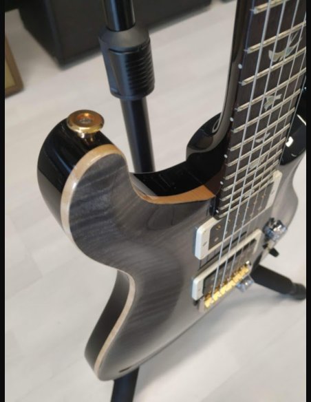 PRS Custom 24 Top 10 Thin Gray Black