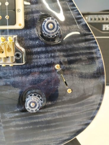 PRS Custom 24 Top 10 Thin Gray Black