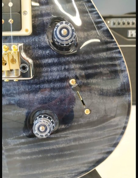 PRS Custom 24 Top 10 Thin Gray Black