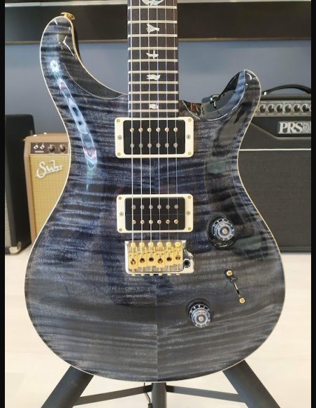 PRS Custom 24 Top 10 Thin Gray Black