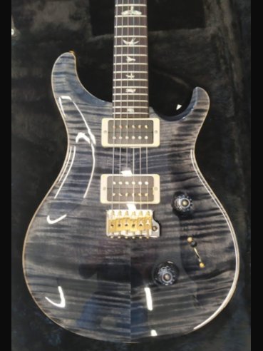 PRS Custom 24 Top 10 Thin Gray Black
