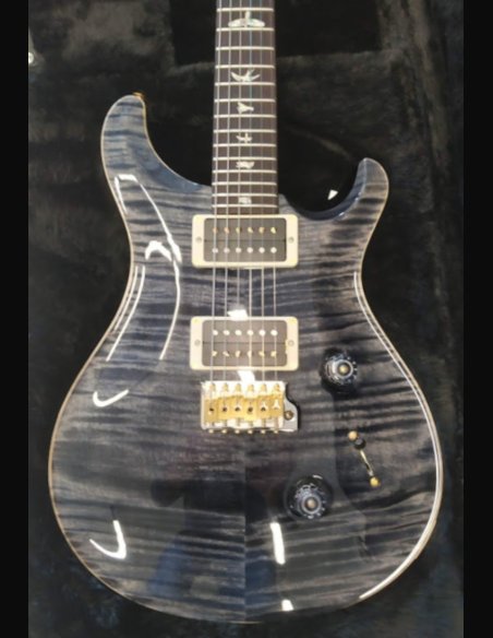 PRS Custom 24 Top 10 Thin Gray Black