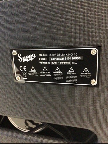 Supro Delta King 10 Tw  Black & Cream Combo Valve Amp