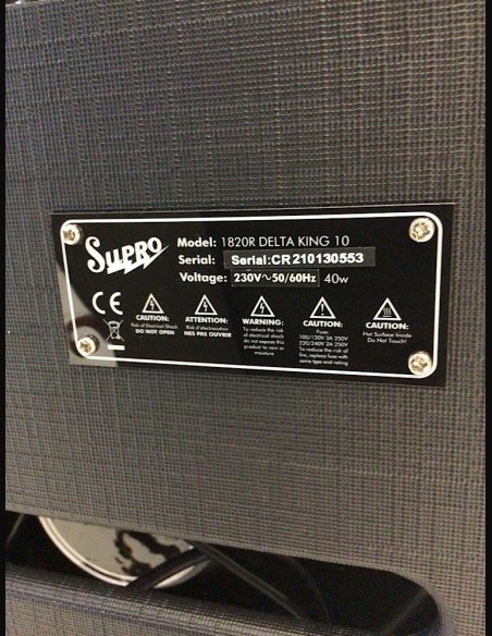 Supro Delta King 10 Tw  Black & Cream Combo Valve Amp