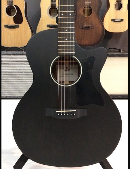 Sigmaguitars GMC-STE BKB Serie ST OM Blakburst Cutaway