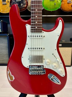 Suhr Custom Limited Edition Classic S Antique Roasted Rosewood HSS Fiesta Red Chitarra Elettrica