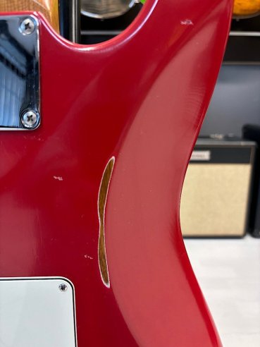 Suhr Custom Limited Edition Classic S Antique Roasted Rosewood HSS Fiesta Red Chitarra Elettrica