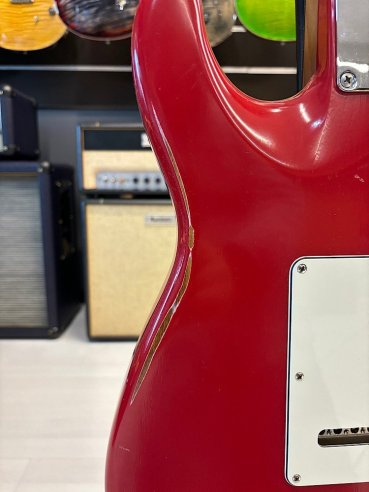 Suhr Custom Limited Edition Classic S Antique Roasted Rosewood HSS Fiesta Red Chitarra Elettrica