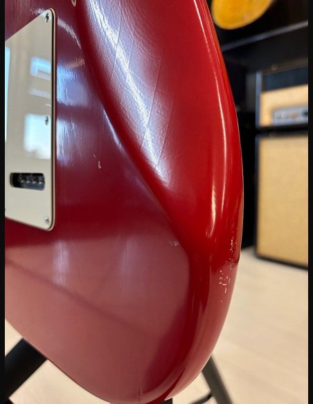 Suhr Custom Limited Edition Classic S Antique Roasted Rosewood HSS Fiesta Red Chitarra Elettrica